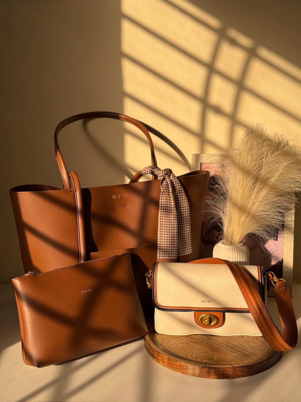 brown & ivory